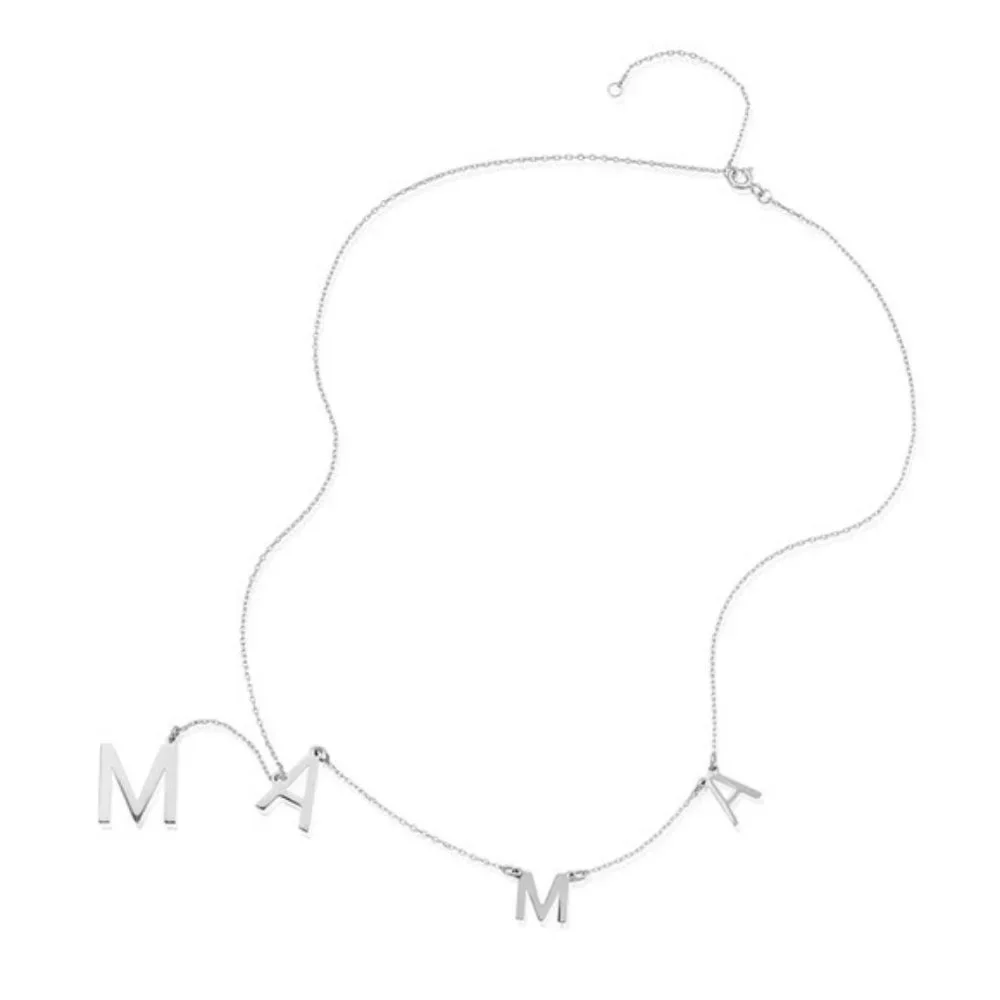 NWT ADORNIA Mama Lariat Necklace in Sterling Silver